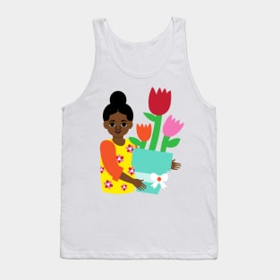 Potted Tulips Tank Top